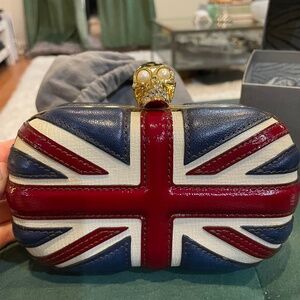 Alexander McQeen Union Jack Clutch
